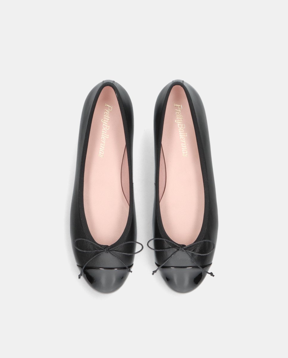 Bailarinas planas nicole de mujer en napa suave - Pretty Ballerinas - Negro Negro-2