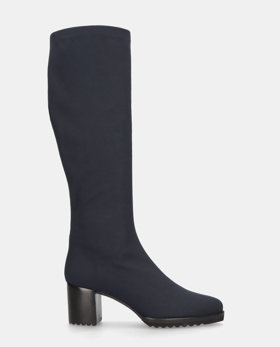 Botas básicas cindy de mujer en tela elástica resistente al agua - Mascaró - Azul Azul-1