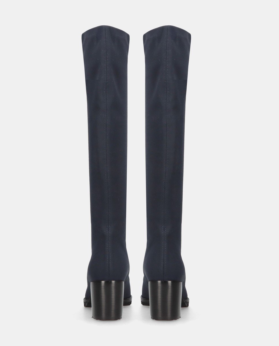 Botas básicas cindy de mujer en tela elástica resistente al agua - Mascaró - Azul Azul-3