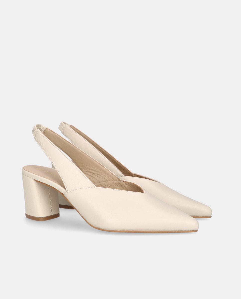 Zapatos de salón phoebe de mujer en napa suave - Mascaró - Blanco Blanco-3