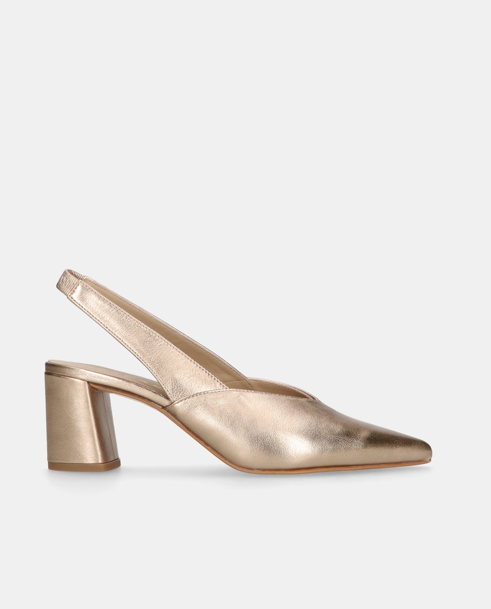 Mascaró - Zapatos de salón Phoebe de mujer en napa metalizada.