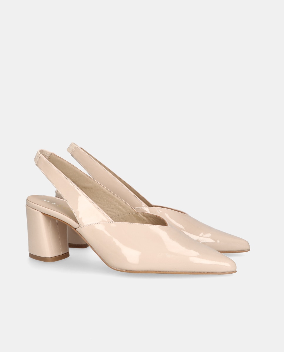 Zapatos de salón Phoebe de mujer en charol - Mascaró - Beige Beige-2