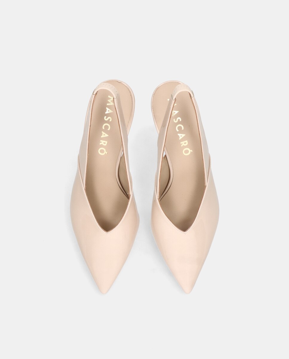 Zapatos de salón Phoebe de mujer en charol - Mascaró - Beige Beige-3