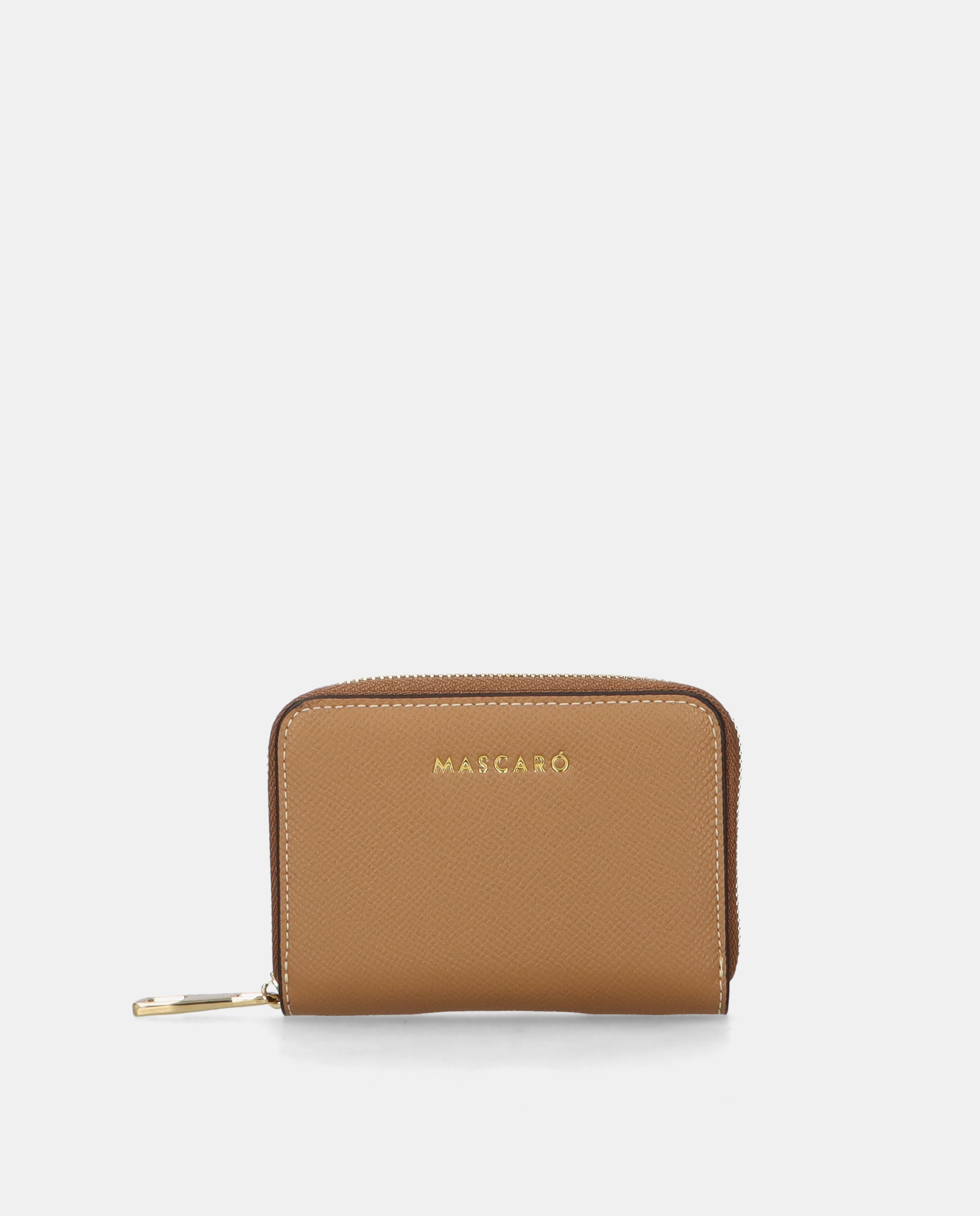 Imagen 1 de Cartera de mujer en piel de dimensiones compactas - Mascaró - Marrón Marrón