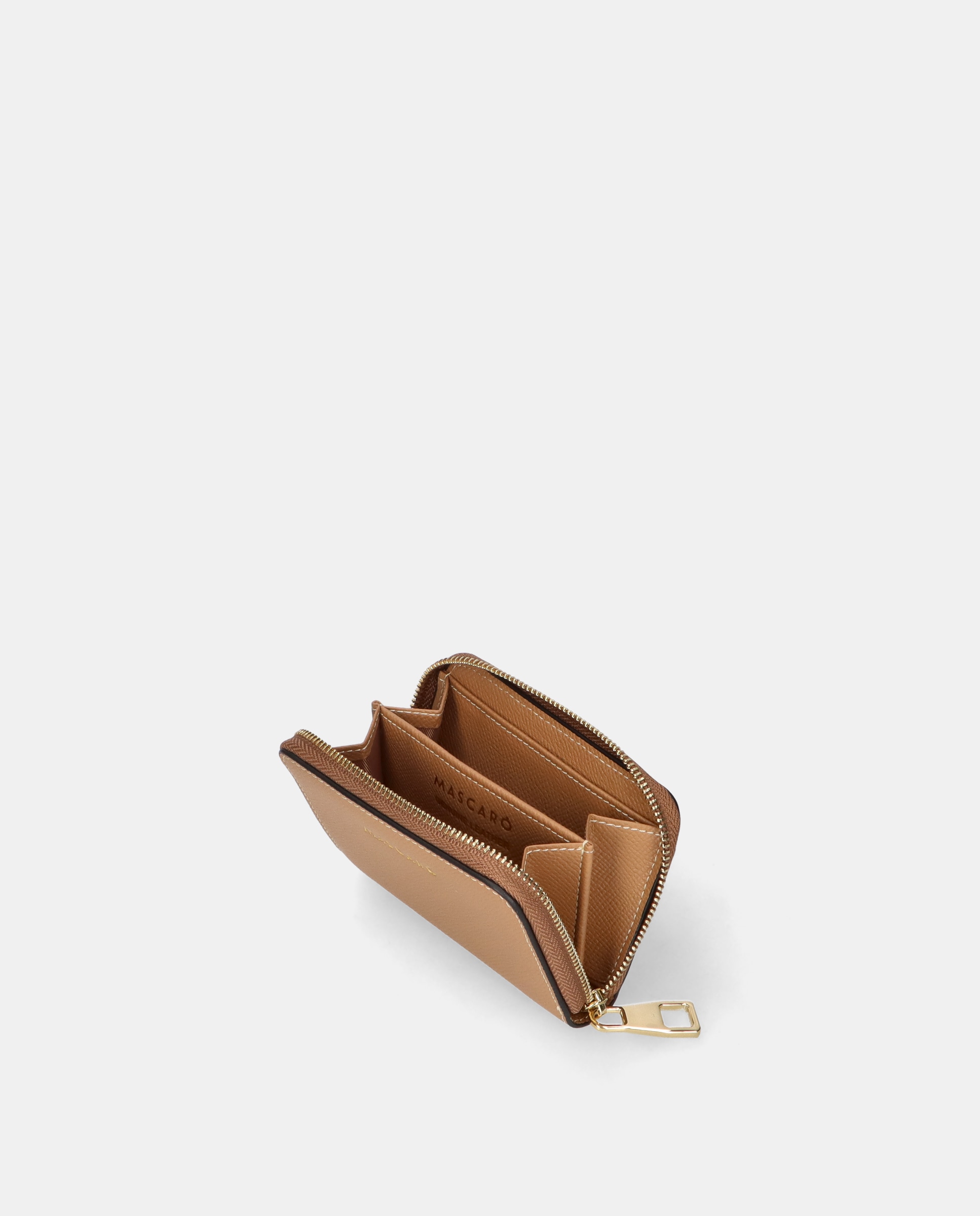 Imagen 2 de Cartera de mujer en piel de dimensiones compactas - Mascaró - Marrón Marrón