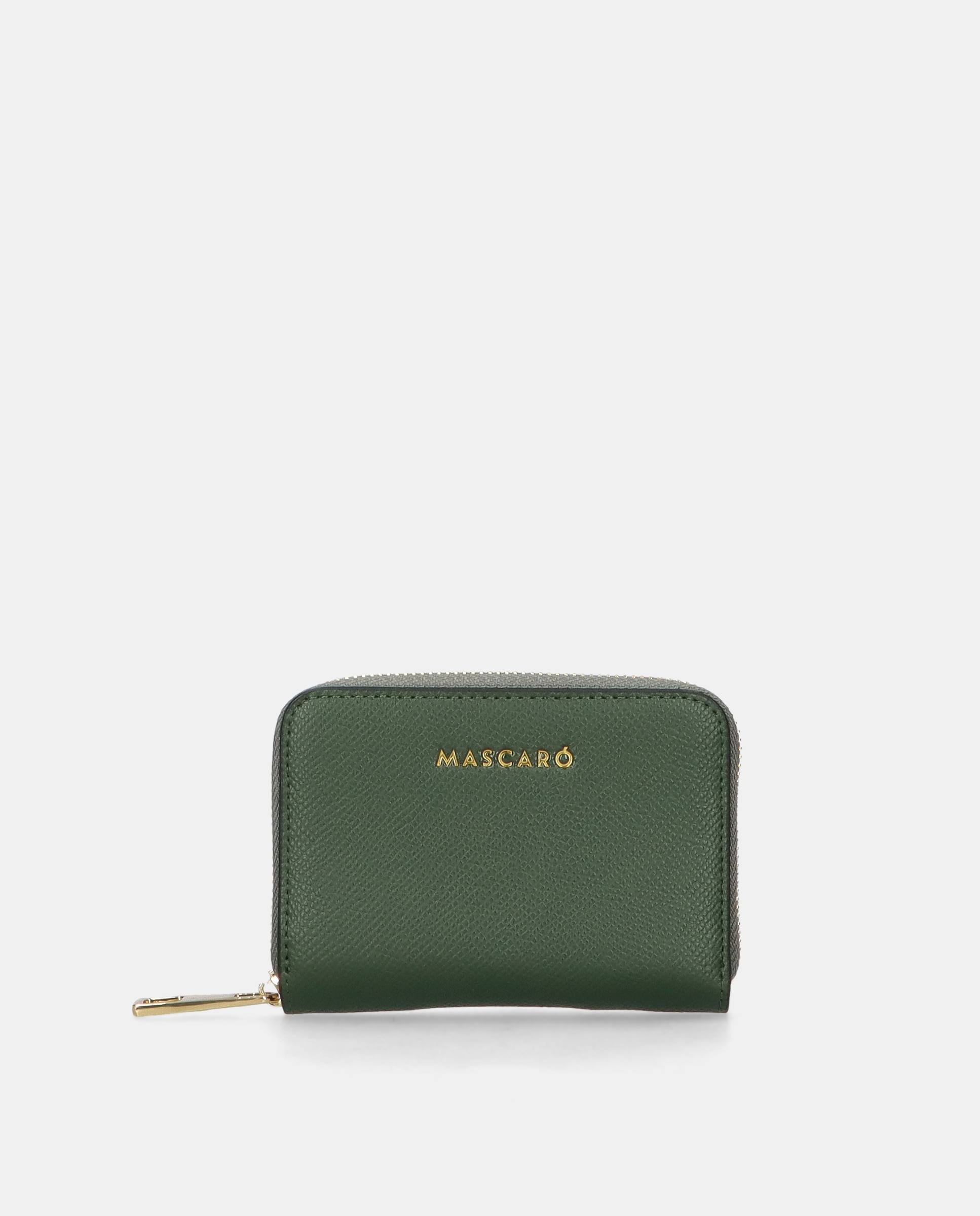 Imagen 1 de Cartera de mujer en piel de dimensiones compactas Verde
