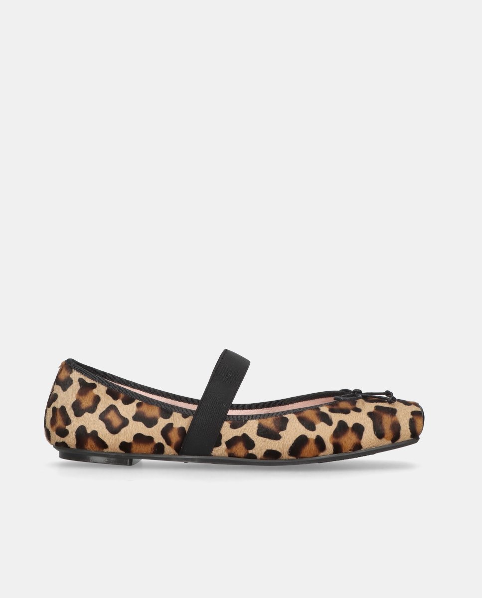 Bailarinas planas kristen de mujer en poni estampado leopardo - Pretty Ballerinas - Multicolor Multicolor-1