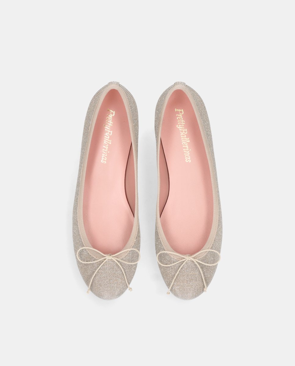 Bailarinas nicole de mujer en tela brillante - Pretty Ballerinas - Plata Plata-2