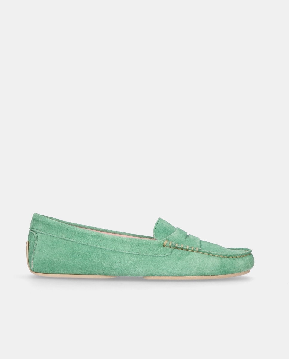 Imagen 1 de Mocasines Josephine de mujer en ante Verde