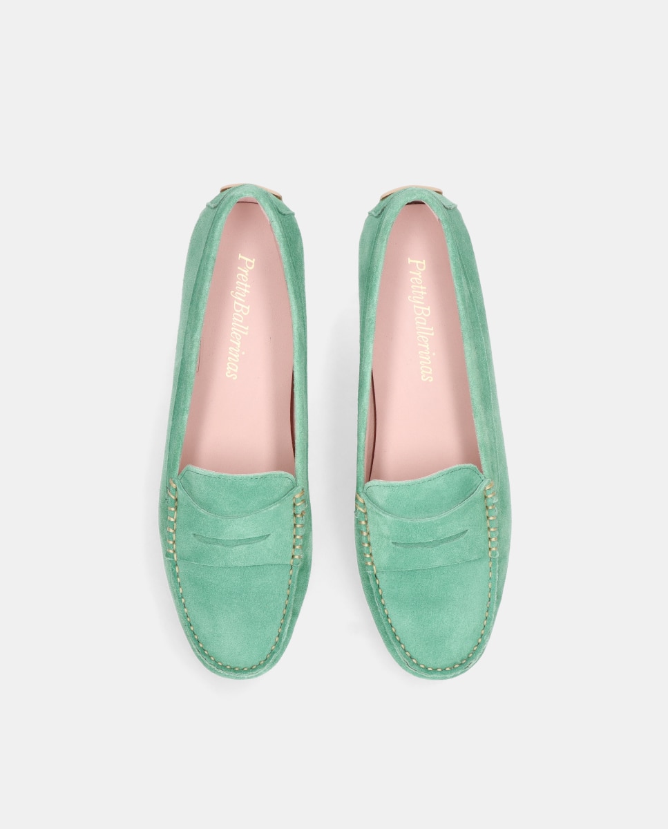 Imagen 3 de Mocasines Josephine de mujer en ante - Verde Verde
