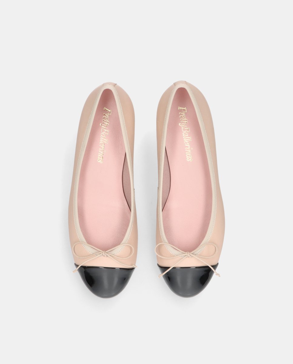 Bailarinas gretschen de mujer en napa y charol - Pretty Ballerinas - Beige Beige-2