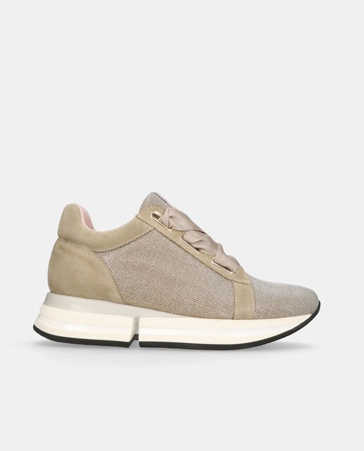 Imagen 0 de Zapatillas deportivas Christy de mujer en tela brillante con cordones XL