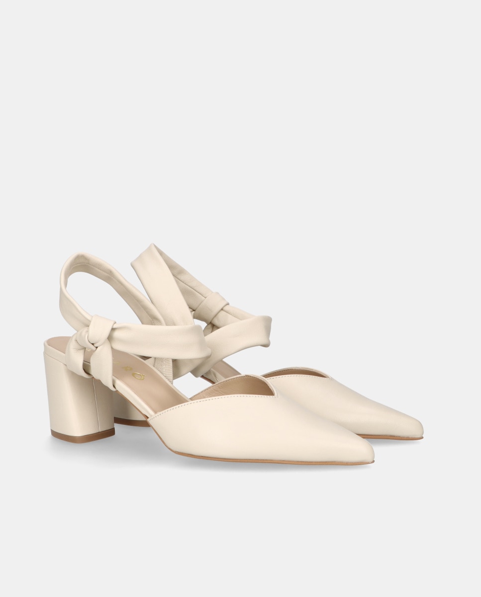 Zapatos de salón Phoebe de mujer en napa suave - Mascaró - Blanco Blanco-3