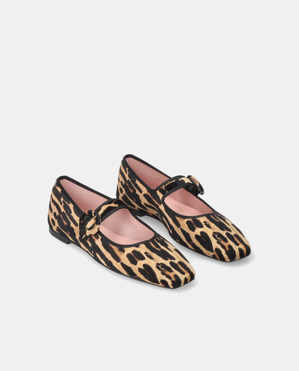 Bailarina Camille de mujer en estampado leopardo - Pretty Ballerinas - Multicolor Multicolor-3