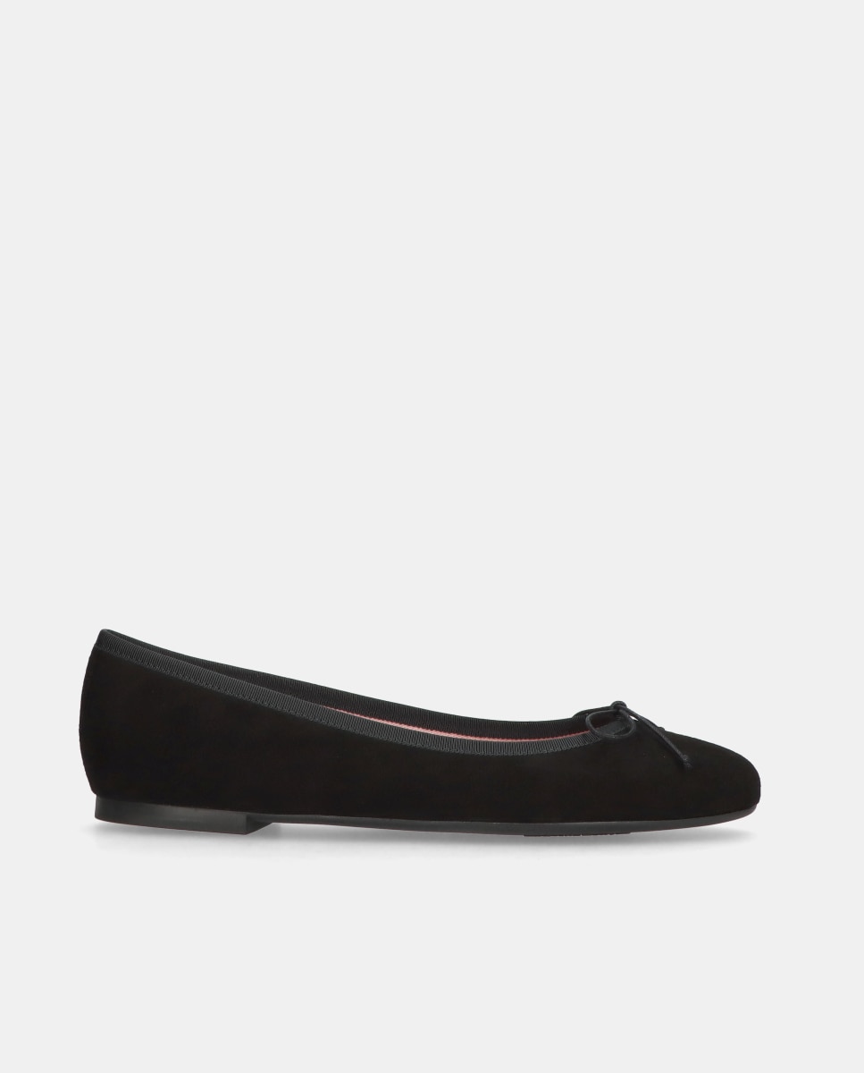 Bailarinas Nicole de mujer en ante suave - Pretty Ballerinas - Negro Negro-1