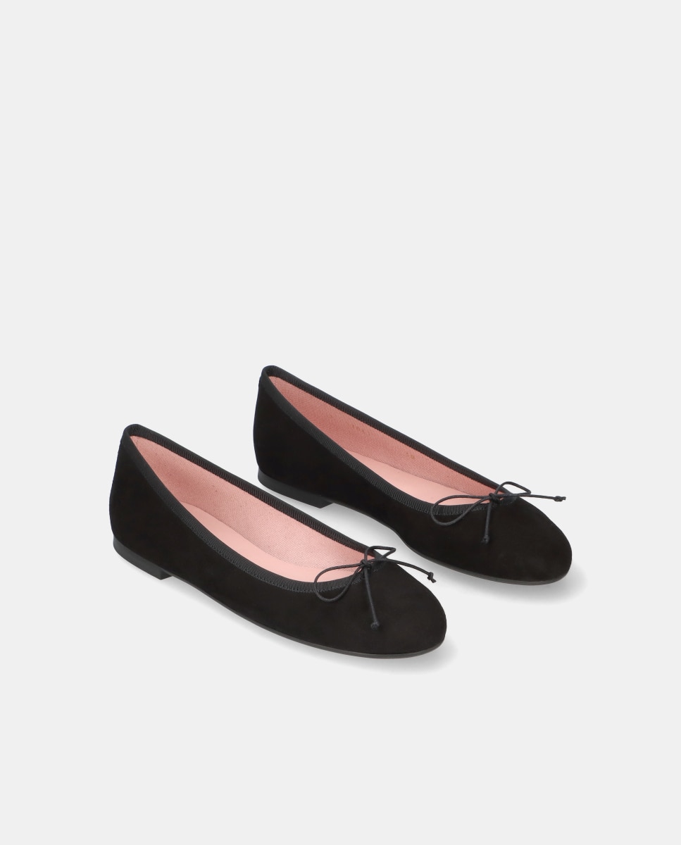 Bailarinas Nicole de mujer en ante suave - Pretty Ballerinas - Negro Negro-3