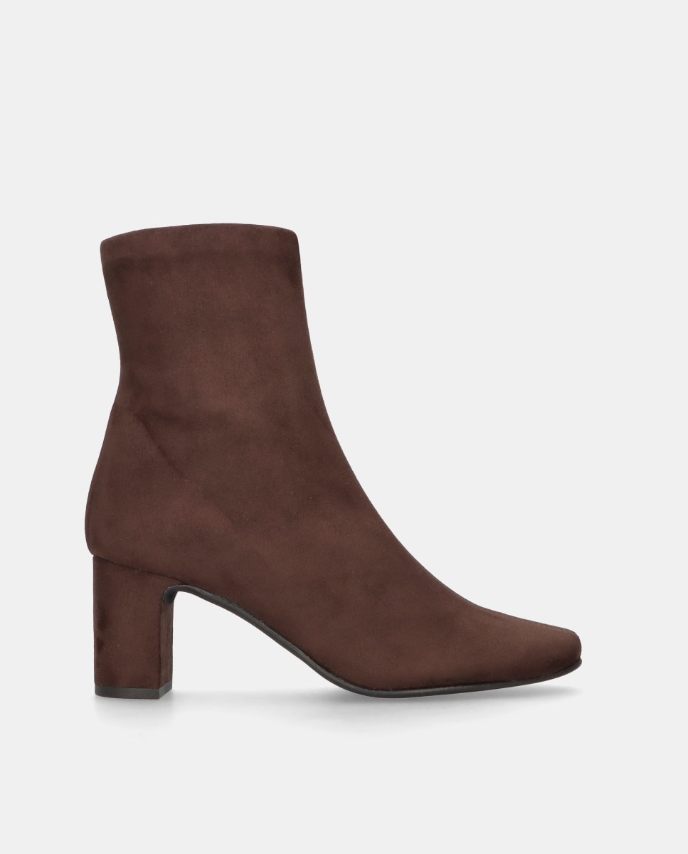 Mascaró - Botines Freja de mujer en tela elástica efecto ante.