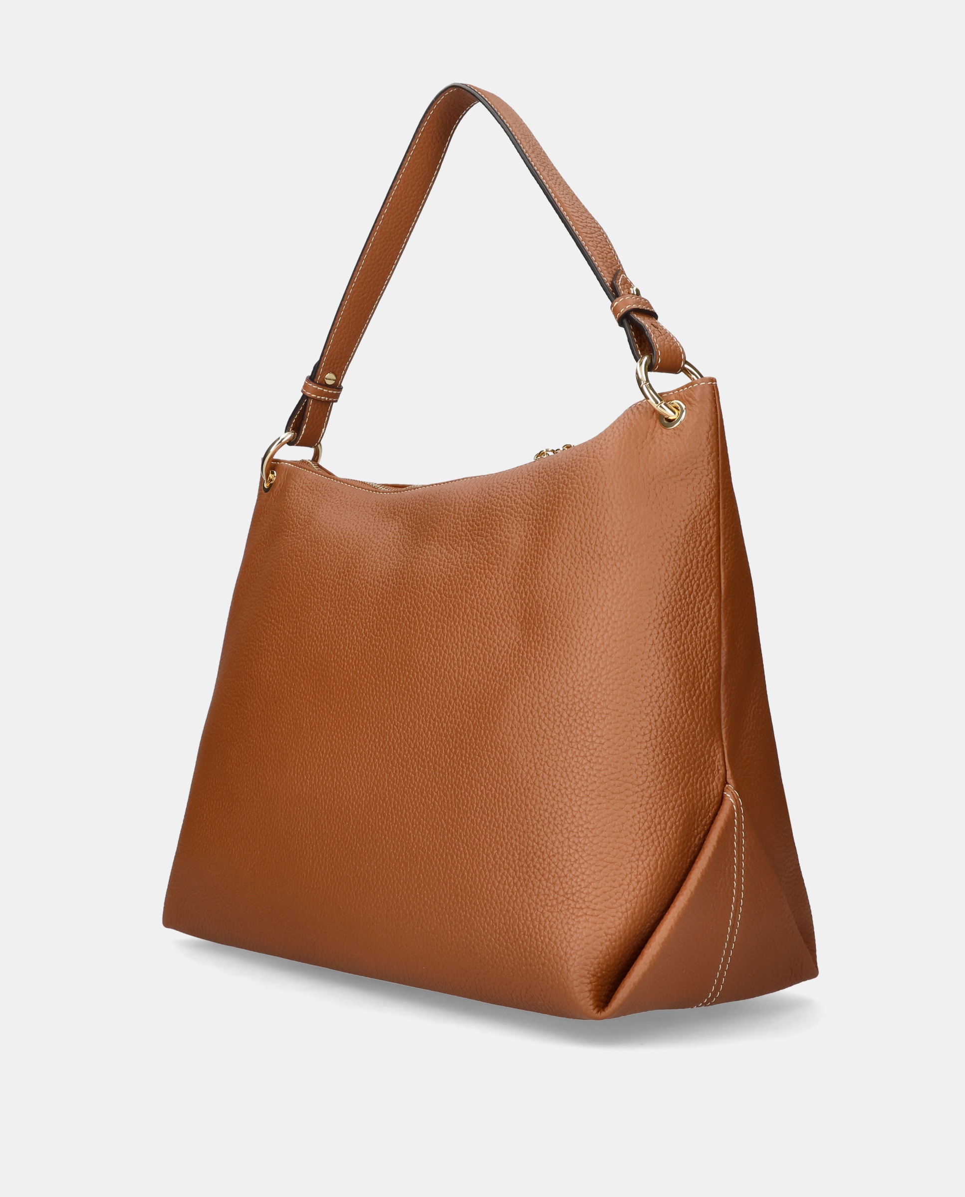 Bolso de hombro de mujer en piel - Jaime Mascaró - Marrón Marrón-3