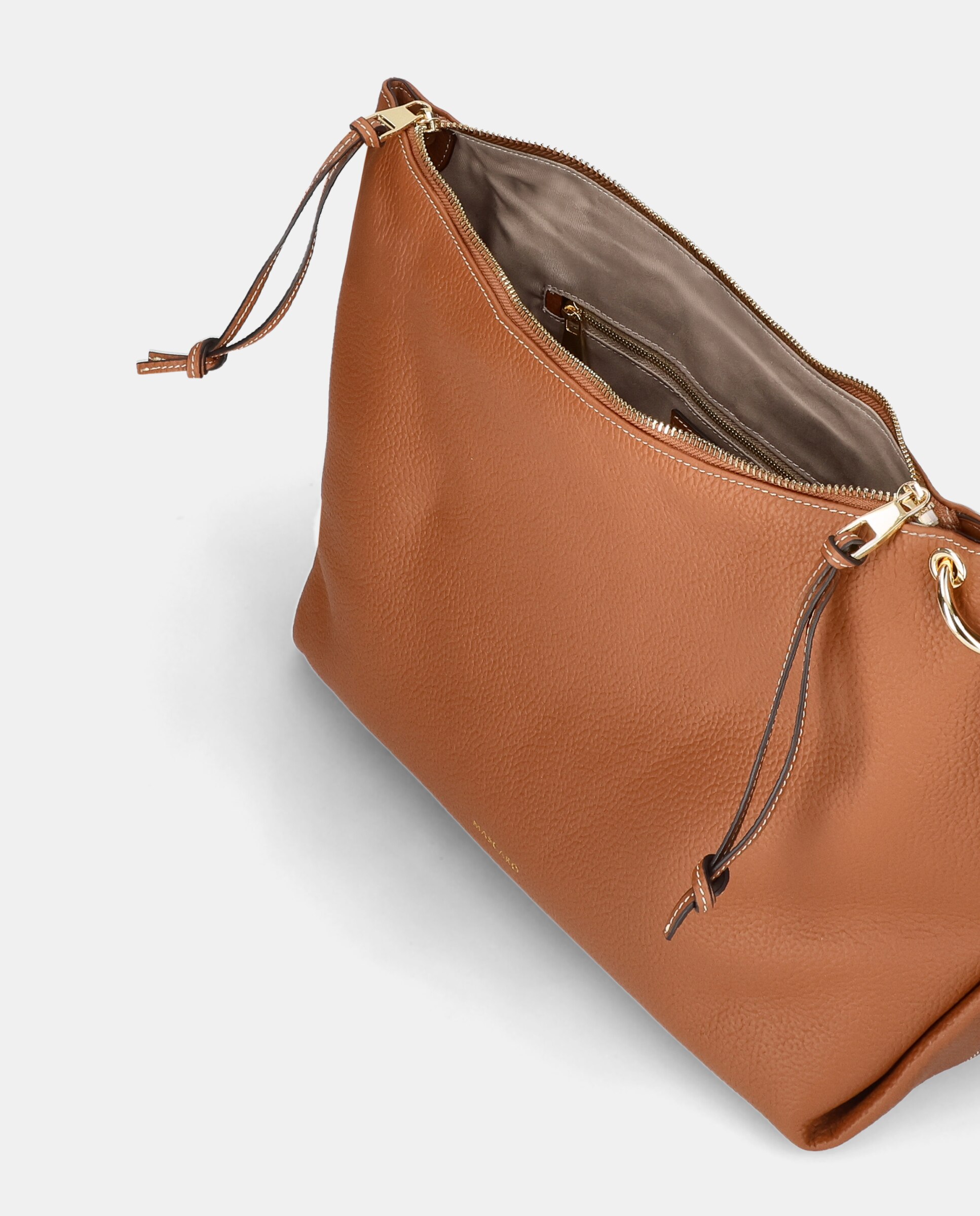 Bolso de hombro de mujer en piel - Jaime Mascaró - Marrón Marrón-2