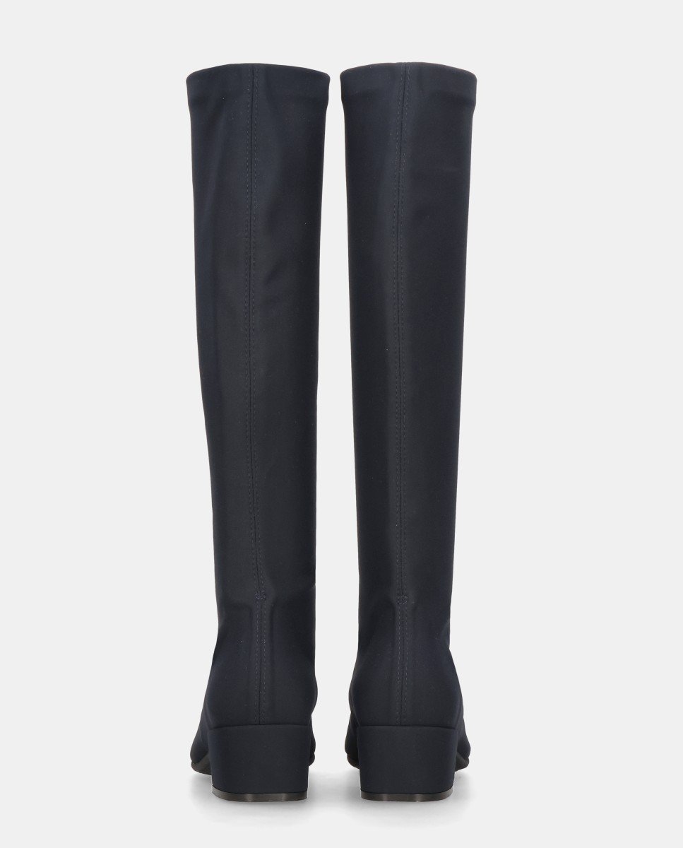 Bota milan de mujer en tela elástica - Mascaró - Azul Azul-3