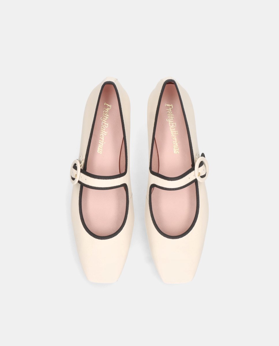Bailarinas camille de mujer en napa suave - Pretty Ballerinas - Blanco Blanco-2