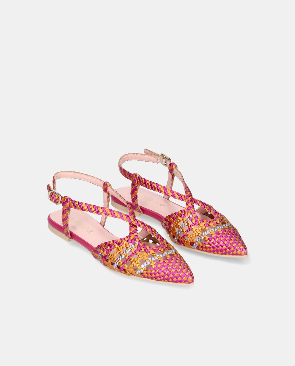 Bailarinas Ella de mujer en napa entrelazada - Pretty Ballerinas - Multicolor Multicolor-3