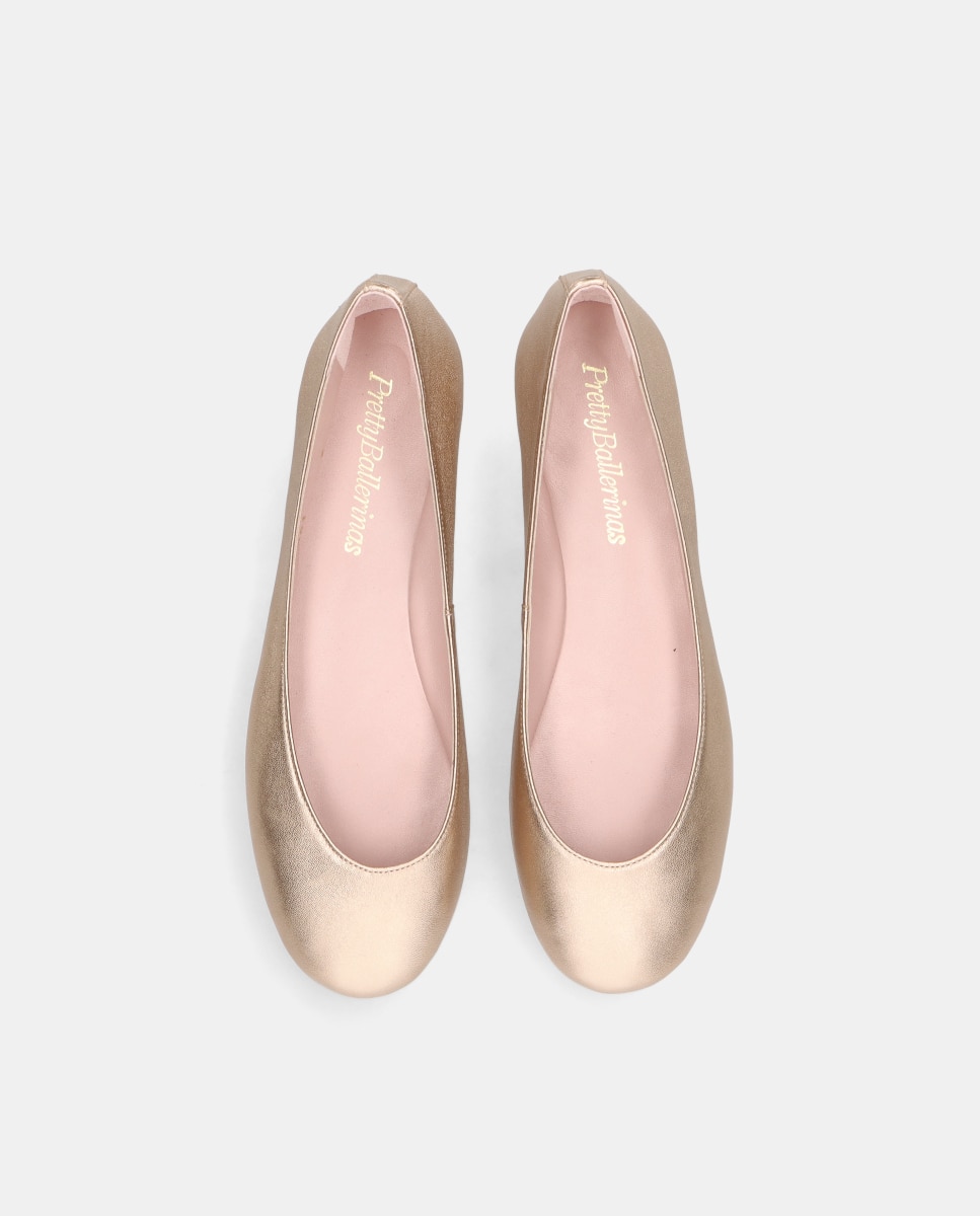 Bailarinas Rosario de mujer en napa metalizada - Pretty Ballerinas - Oro Oro-2