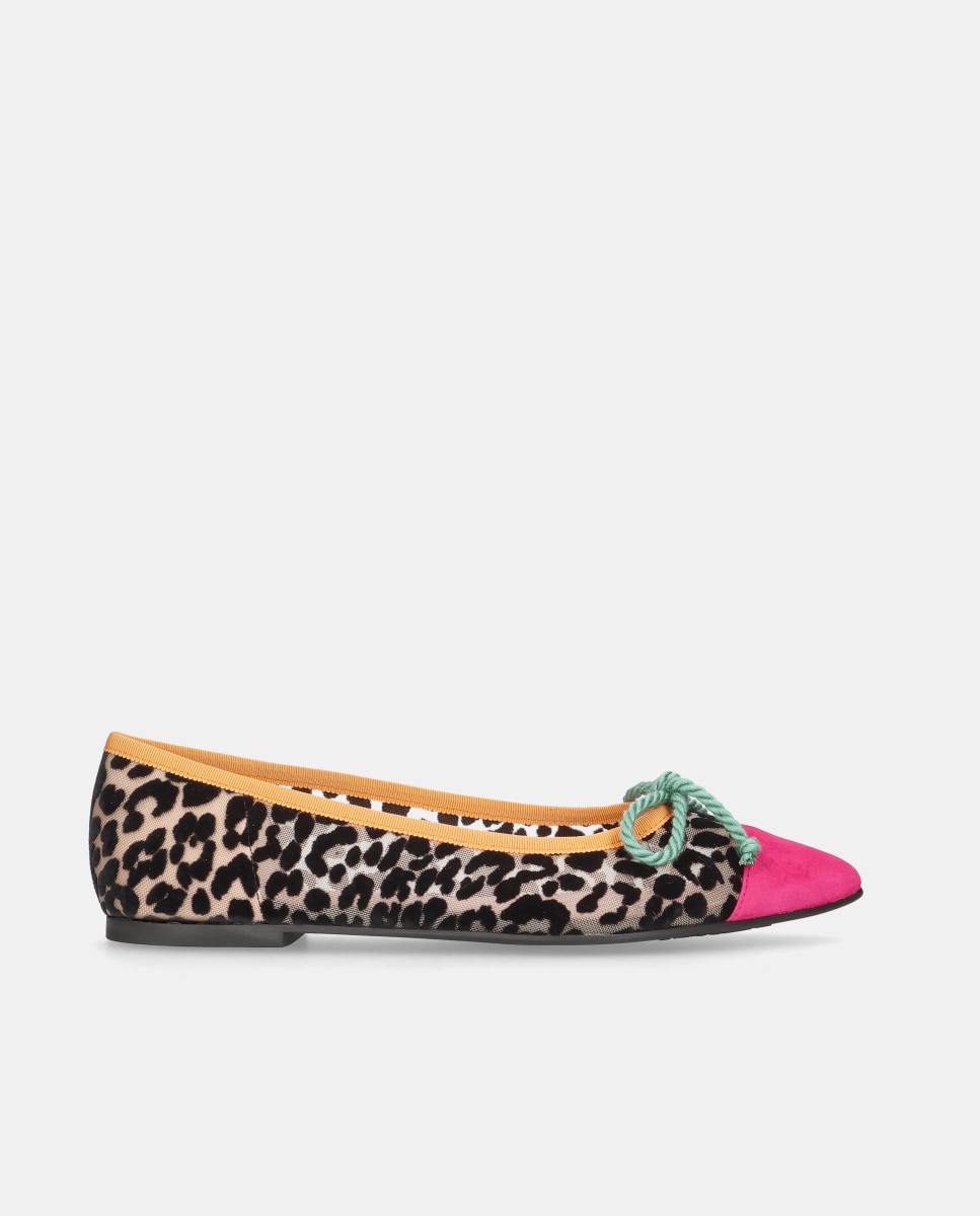 Bailarinas Tyra de mujer en malla con estampado leopardo - Pretty Ballerinas - Multicolor Multicolor-1