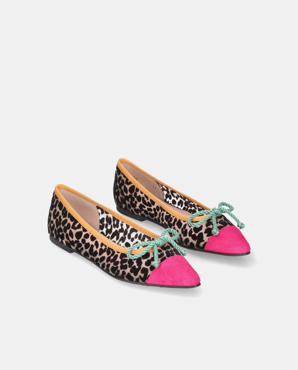 Bailarinas Tyra de mujer en malla con estampado leopardo - Pretty Ballerinas - Multicolor Multicolor-3