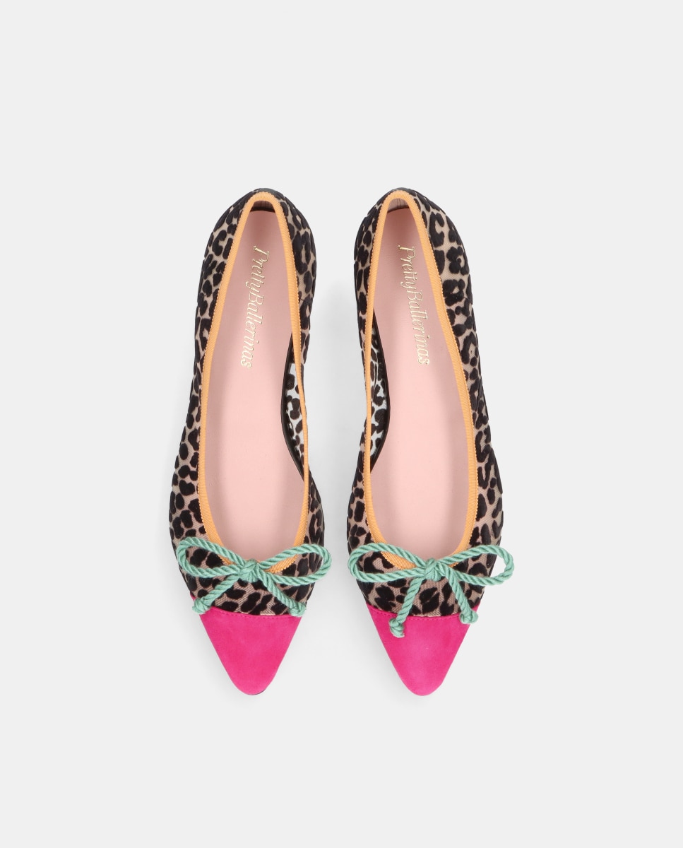 Bailarinas Tyra de mujer en malla con estampado leopardo - Pretty Ballerinas - Multicolor Multicolor-2