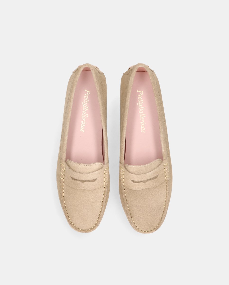 Mocasines Josephine de mujer en ante - Pretty Ballerinas - Beige Beige-3