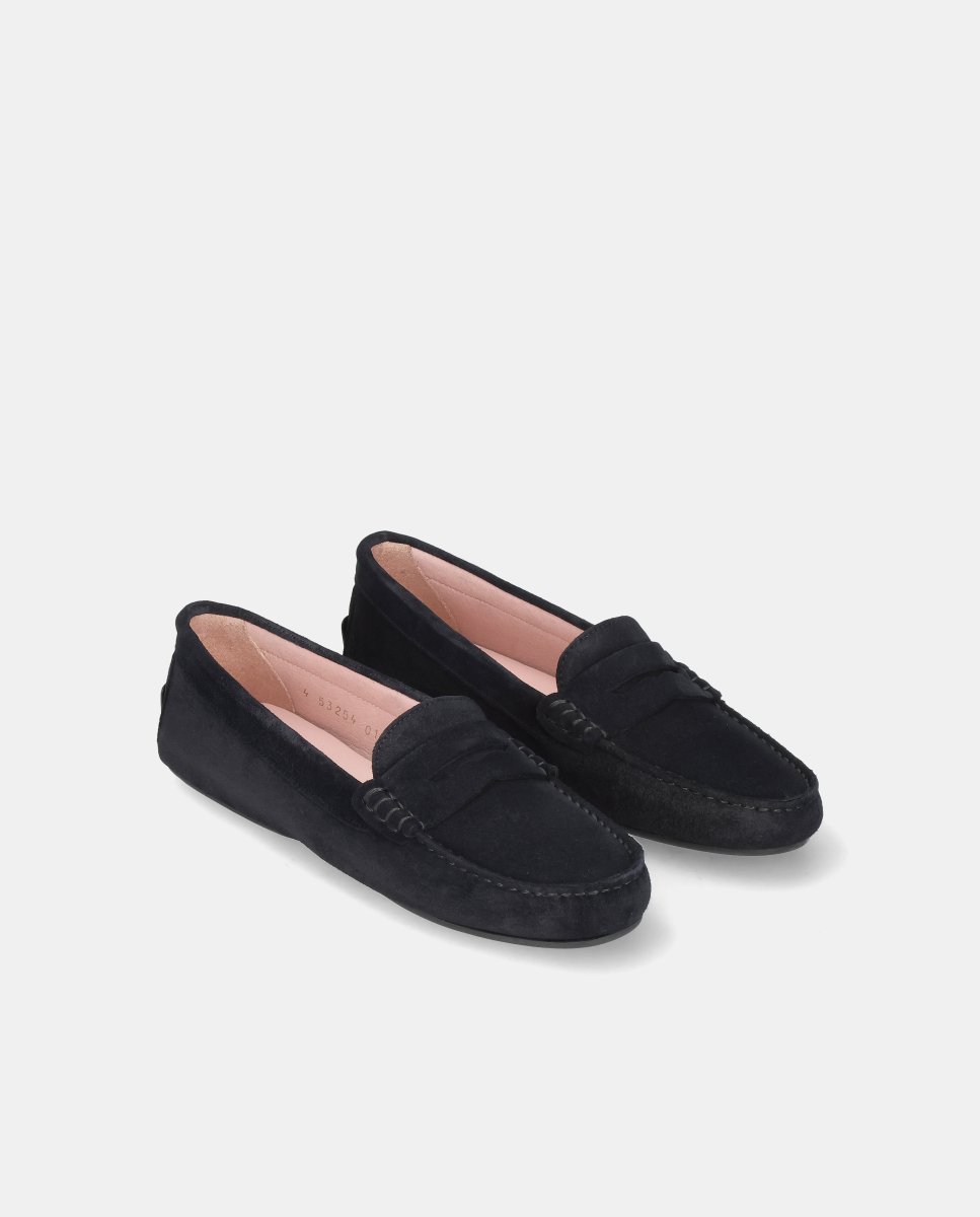 Mocasines Josephine de mujer en ante - Pretty Ballerinas - Azul Azul-2