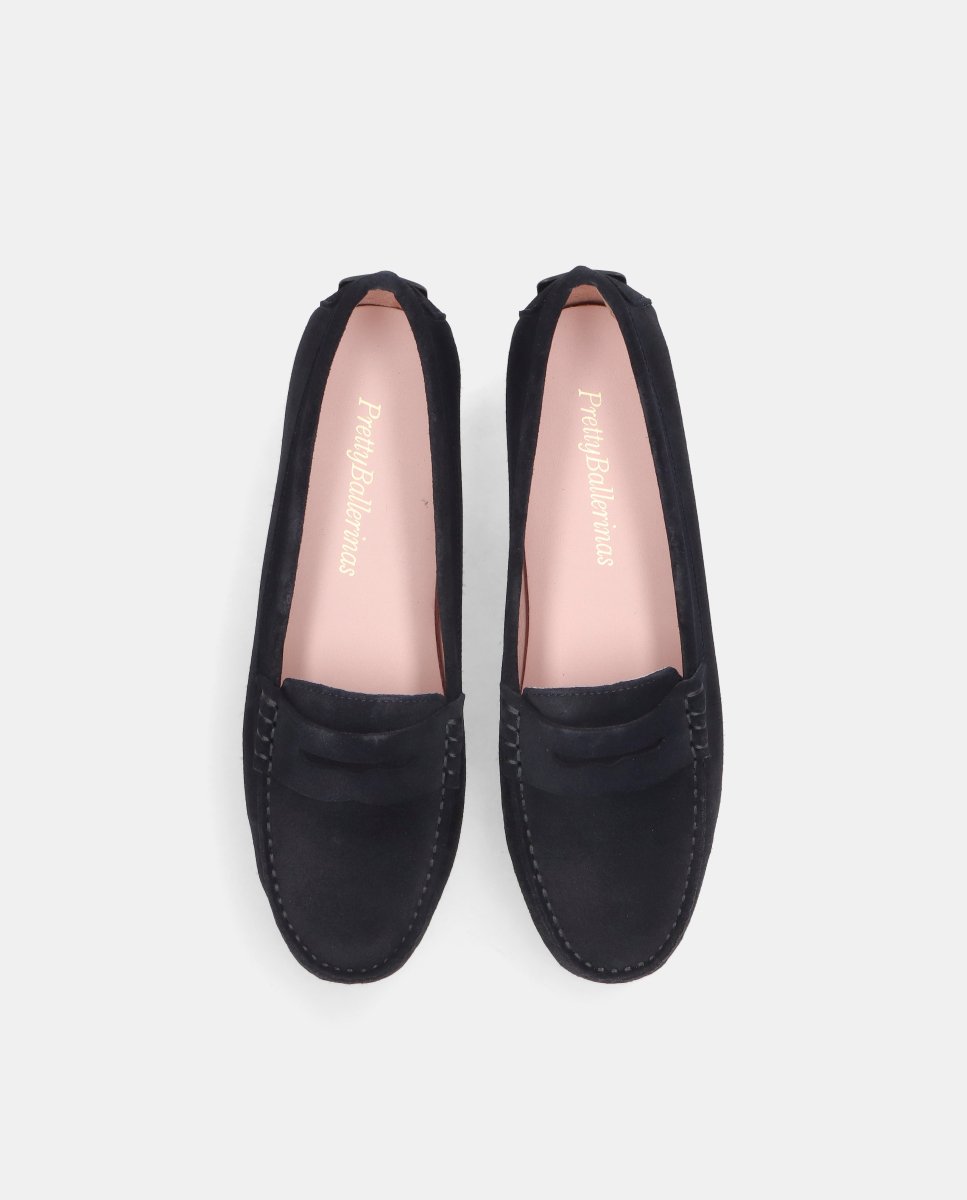 Mocasines Josephine de mujer en ante - Pretty Ballerinas - Azul Azul-3