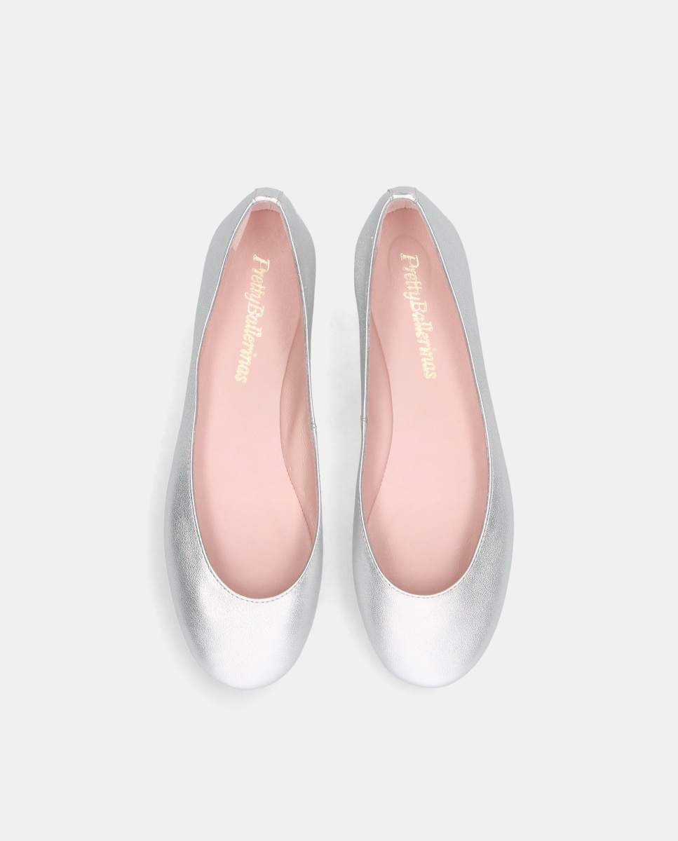 Bailarinas Rosario de mujer en napa metalizada - Pretty Ballerinas - Plata Plata-2