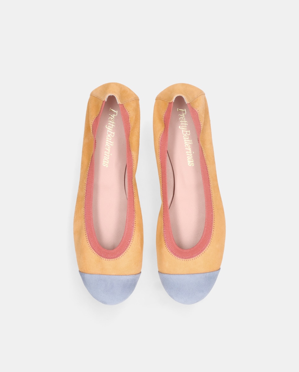 Bailarinas Shirley flexibles de mujer en ante suave - Pretty Ballerinas - Amarillo Amarillo-2