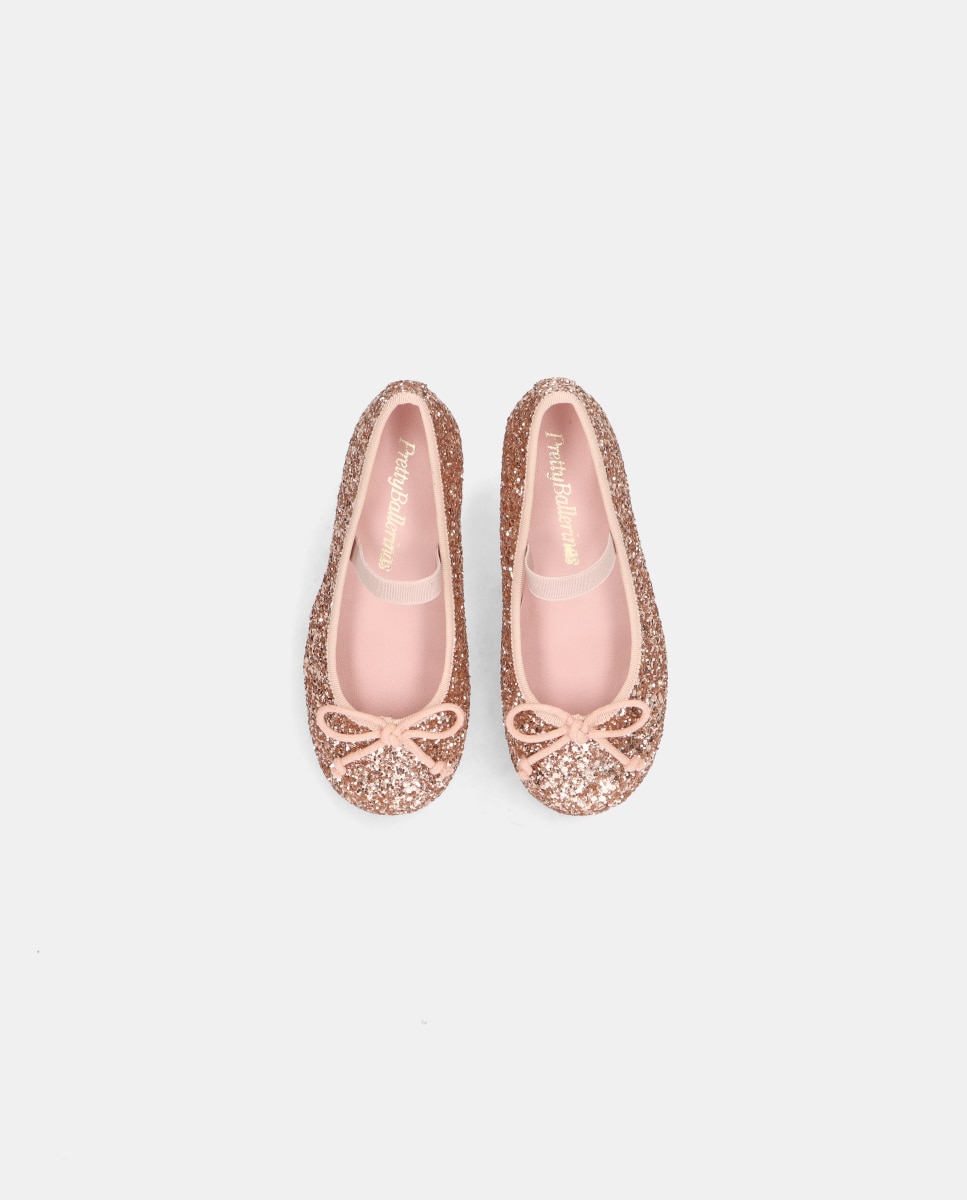 Bailarinas Emma de niña en glitter - Pretty Ballerinas - Nude Nude-3