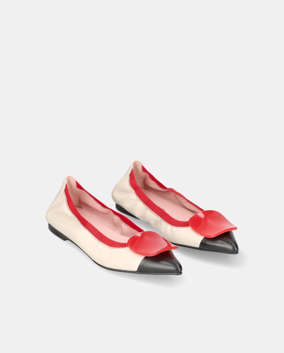 Bailarinas Paris de mujer en napa suave - Pretty Ballerinas - Rojo Rojo-2