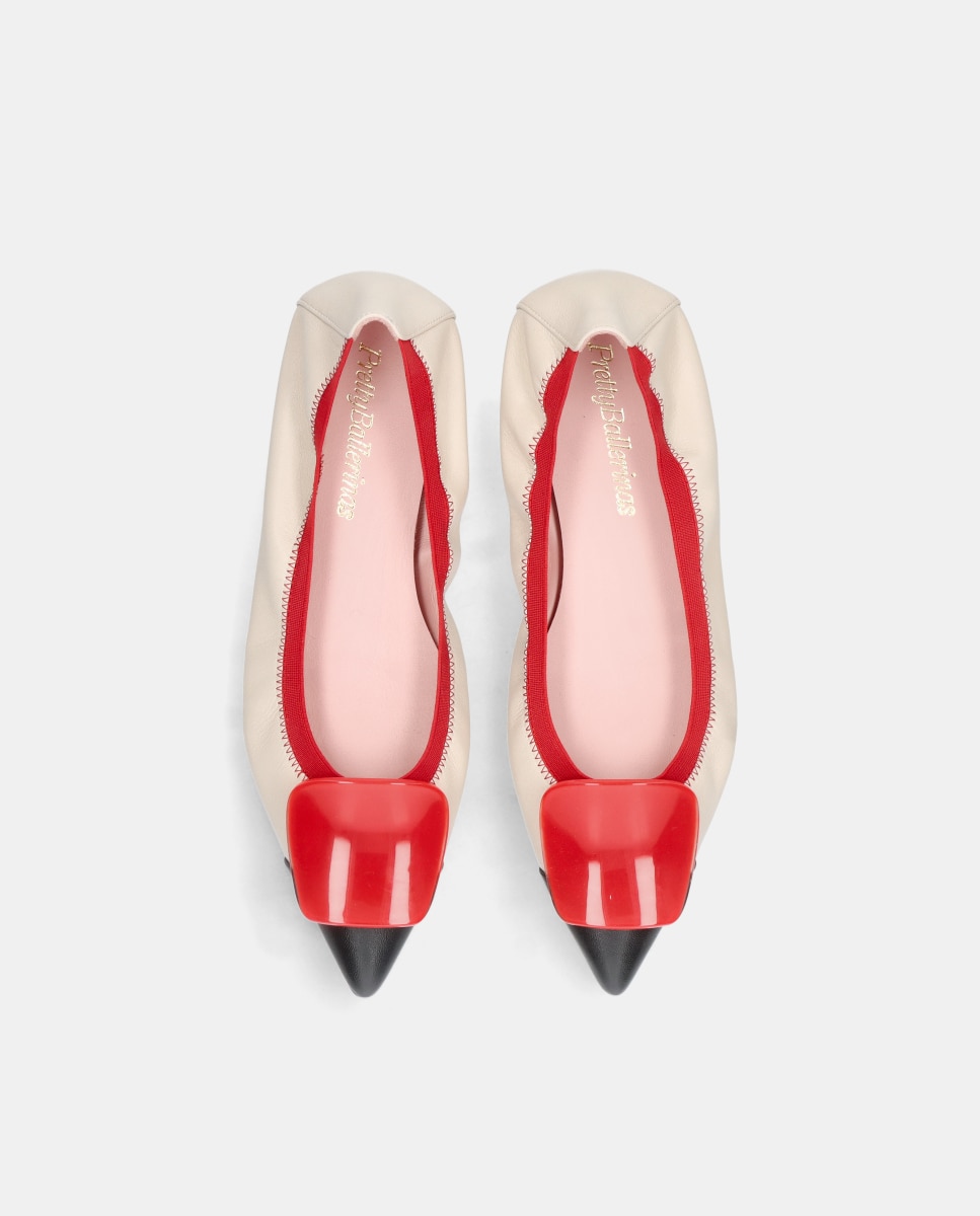 Bailarinas Paris de mujer en napa suave - Pretty Ballerinas - Rojo Rojo-3