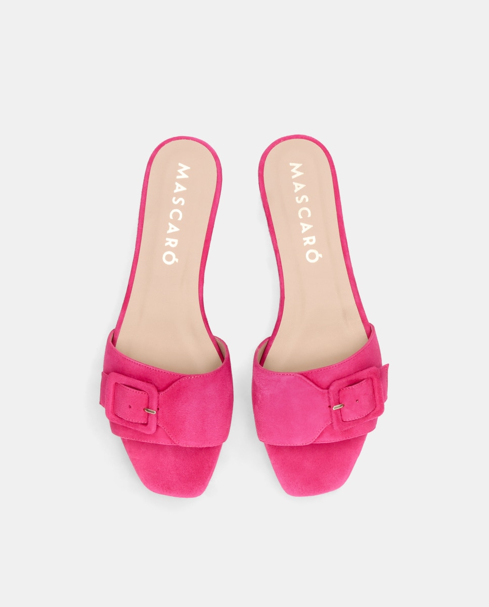 Sandalias planas Isla de mujer ante suave - Mascaró - Rosa Rosa-2