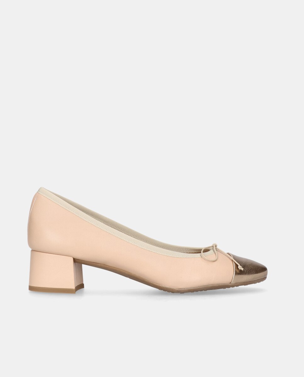 Zapatos de salón Luisa de mujer en napa - Mascaró - Natural Natural-1