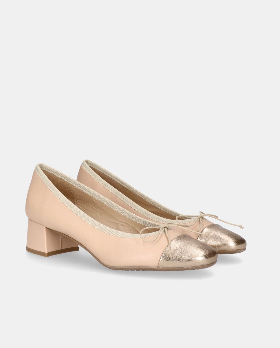 Zapatos de salón Luisa de mujer en napa - Mascaró - Natural Natural-3