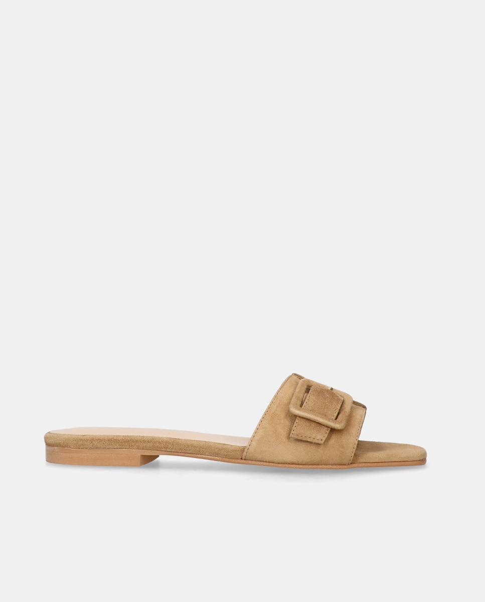 Sandalias planas Isla de mujer ante suave - Mascaró - Marrón Marrón-1