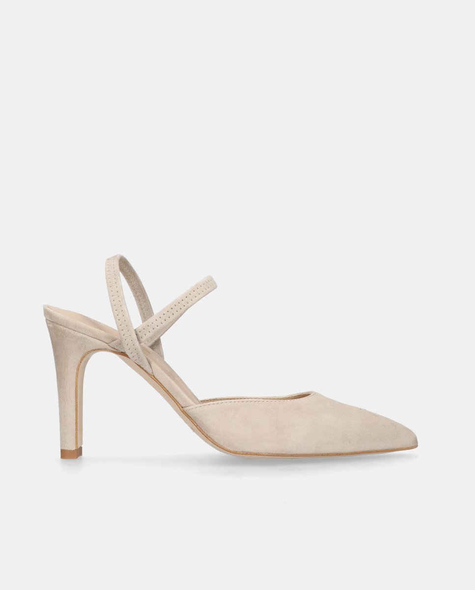 Zapatos de salón alya de mujer en ante suave - Mascaró - Gris Gris-1
