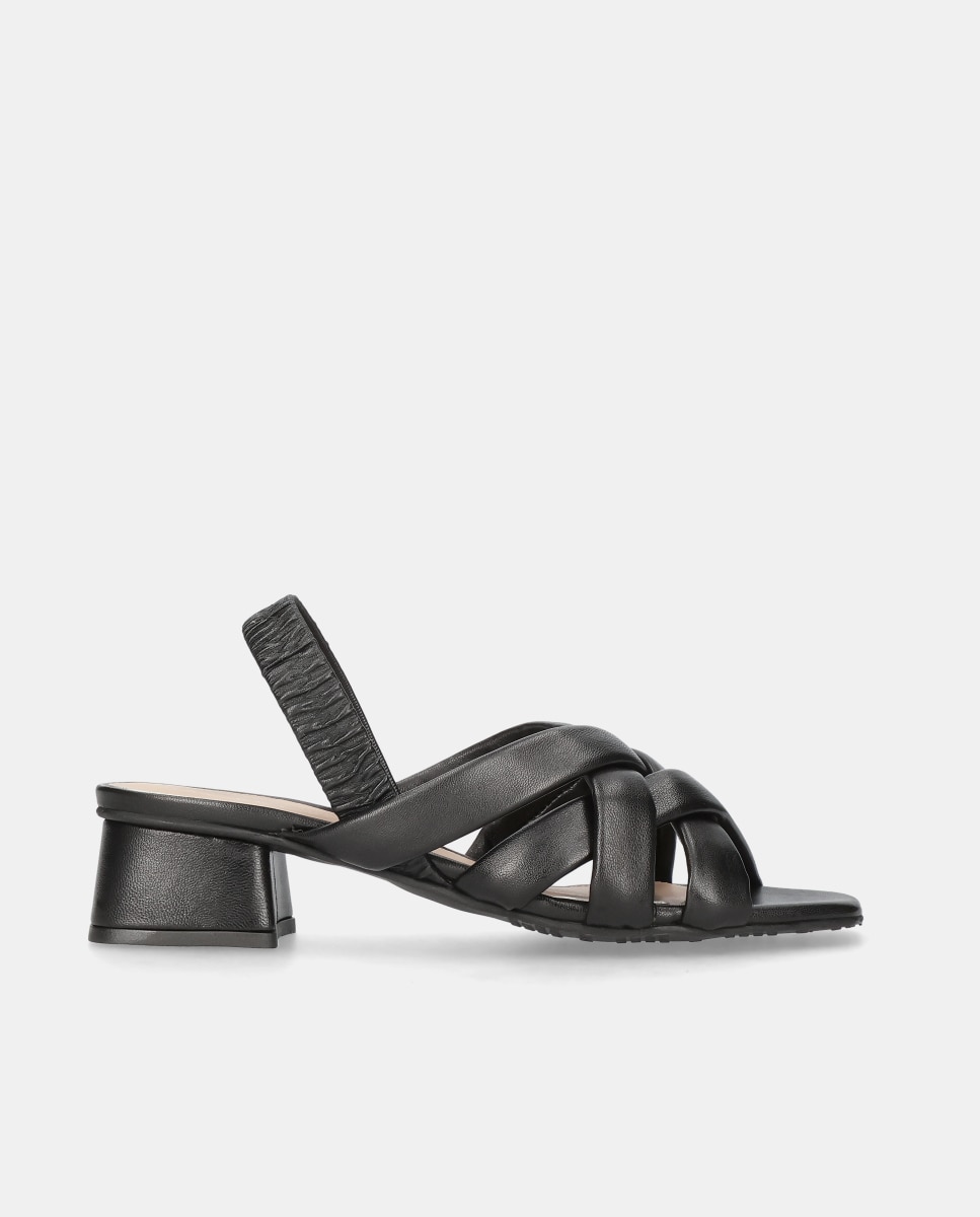 Sandalias cannes de mujer en napa suave Negro Mascaró Negro-1