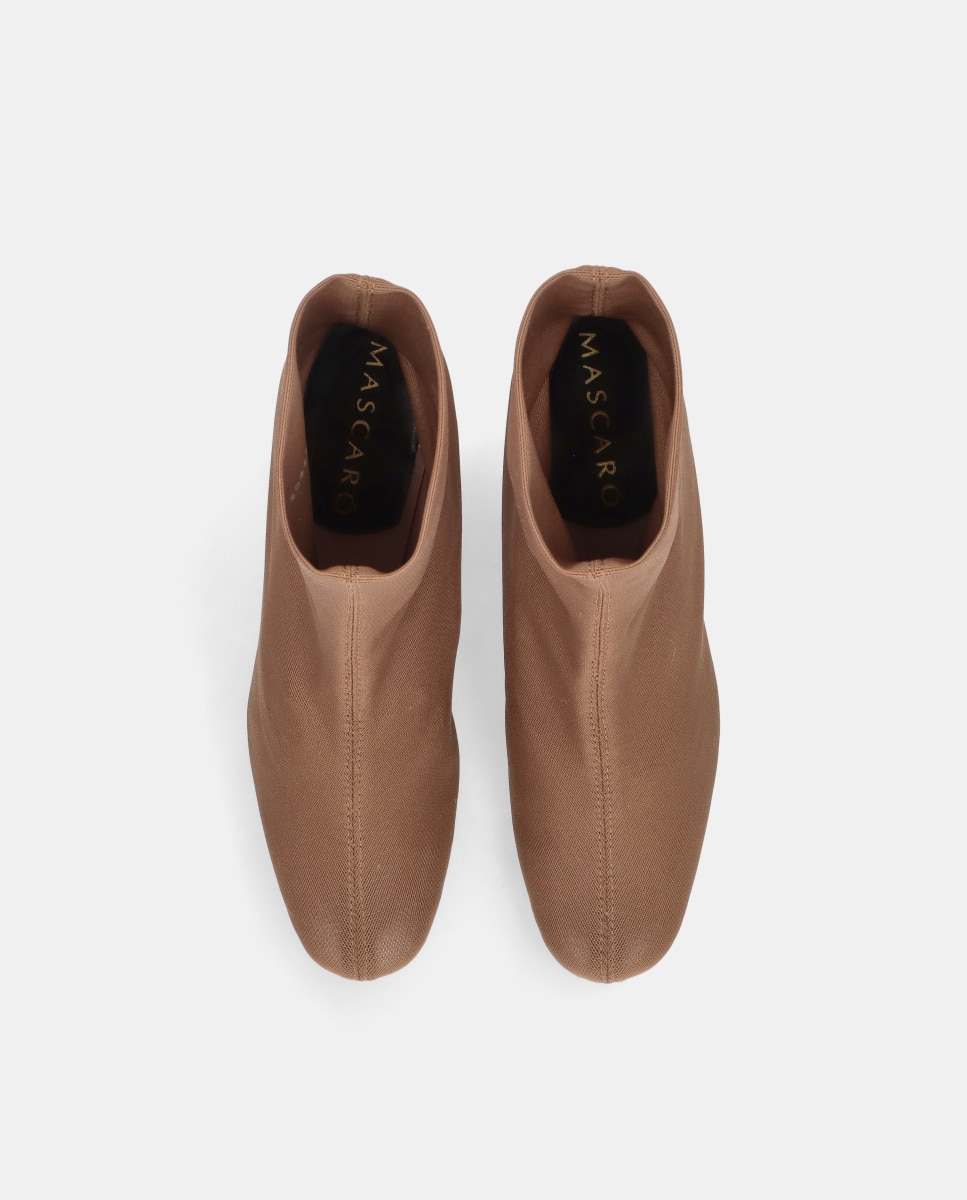 Botines milan de mujer en tela elástica transpirable - Mascaró - Marrón Marrón-2