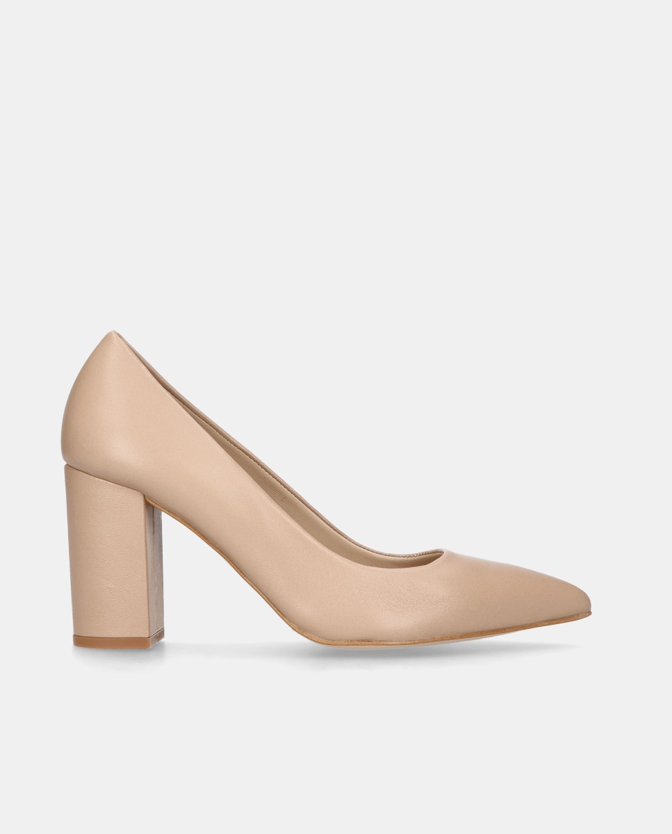 Zapatos de salón Alya de mujer en napa suave Natural Mascaró Natural-1
