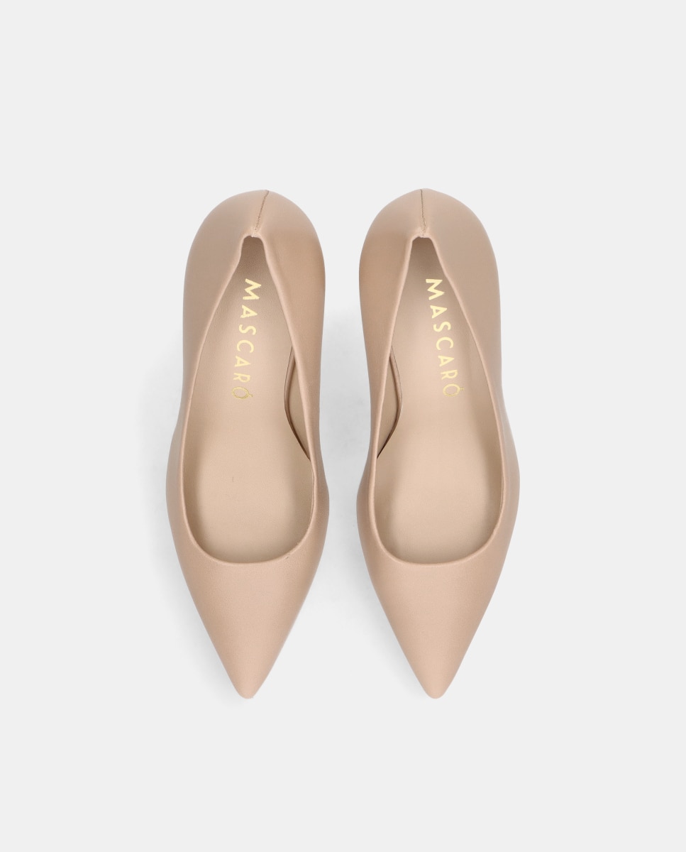 Zapatos de salón Alya de mujer en napa suave Natural Mascaró Natural-2