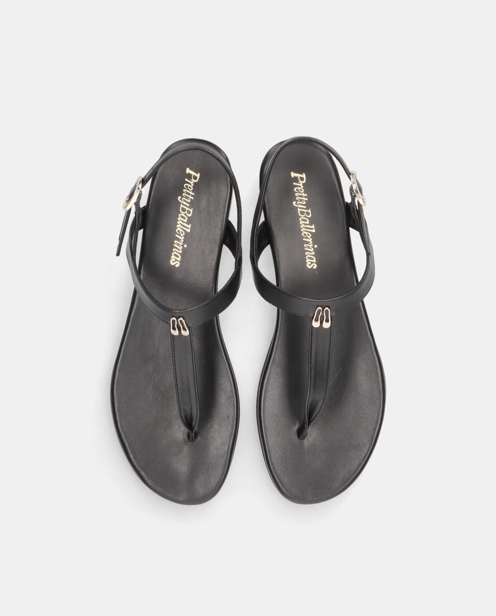 Sandalias planas Judy de mujer en napa - Pretty Ballerinas - Negro Negro-2