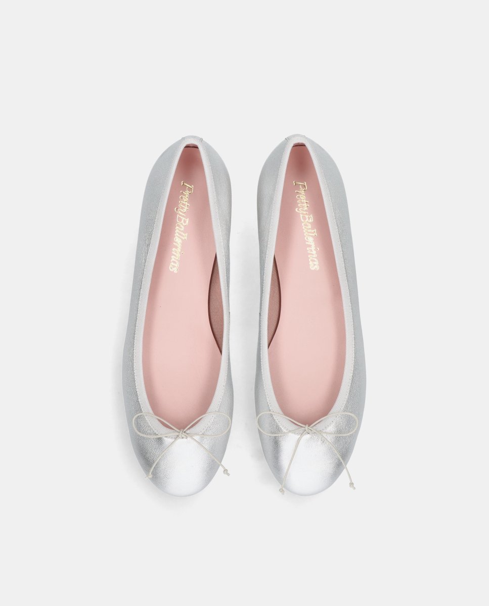 Bailarinas nicole de mujer en napa metalizada - Pretty Ballerinas - Plata Plata-3
