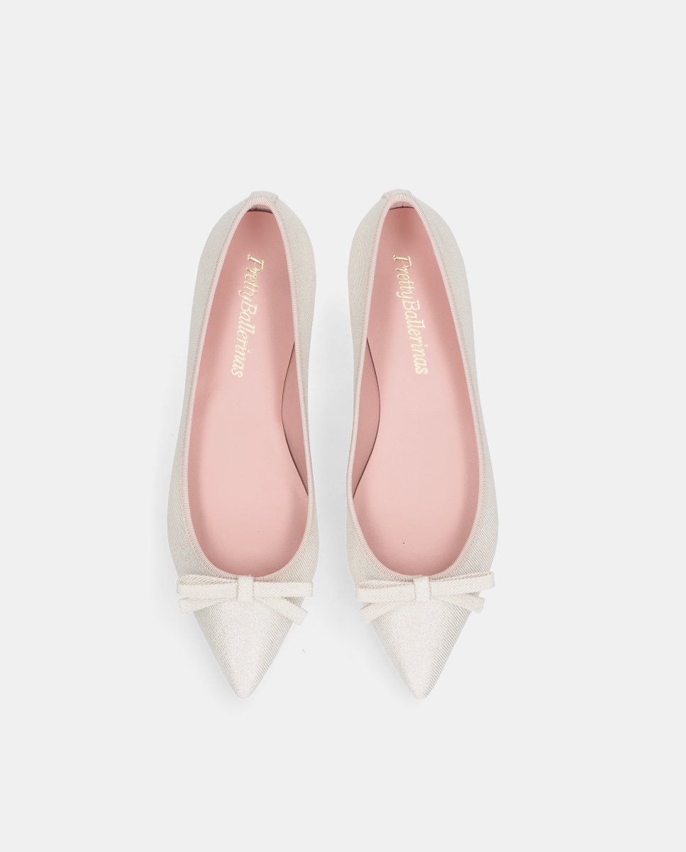 Bailarinas ella de mujer en tela - Pretty Ballerinas - Blanco Blanco-2